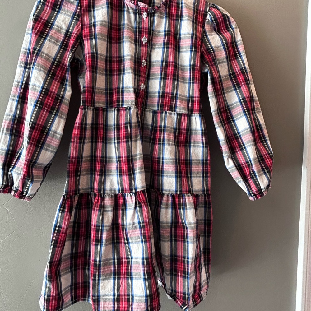 Crewcuts Multicolor Plaid Ruffle Dress
#christmasdress #holiday‎
